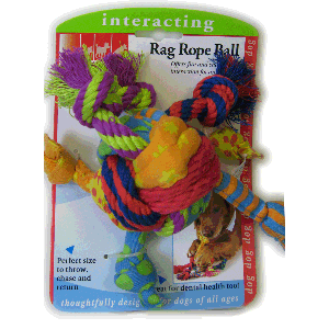 petstages rag rope ball