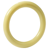 Ring met vanillesmaak nylon 14,5 cm geel