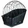 Fietsmand zwart riet 45 cm