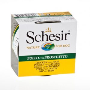 schesir kip/ham 150gram hond