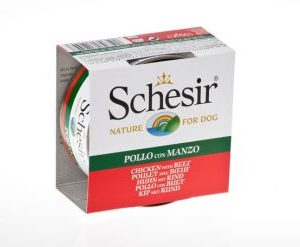 schesir kipfilet/rund 150gram hond