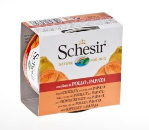 schesir kip/papaya 150gram hond