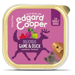 Edgard&Cooper Kuipje Game Duck Adult - Hondenvoer - Wild Eend Cranberry 150 g Graanvrij